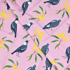 Australian Tea Towel - Magpie Wattle