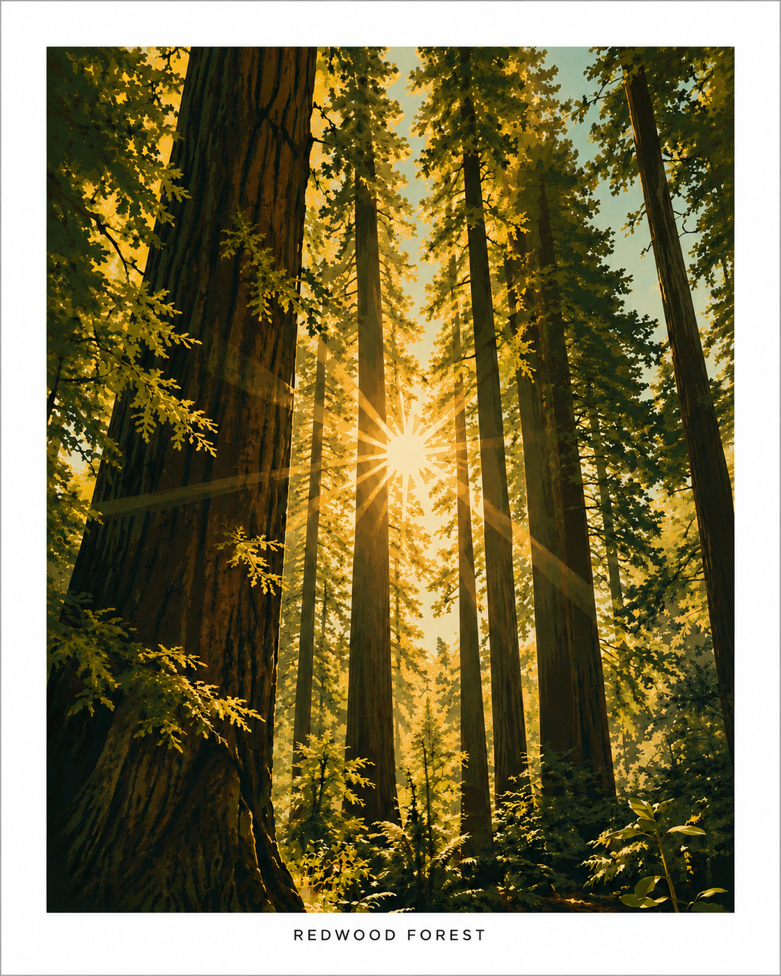 Redwood Forest Print