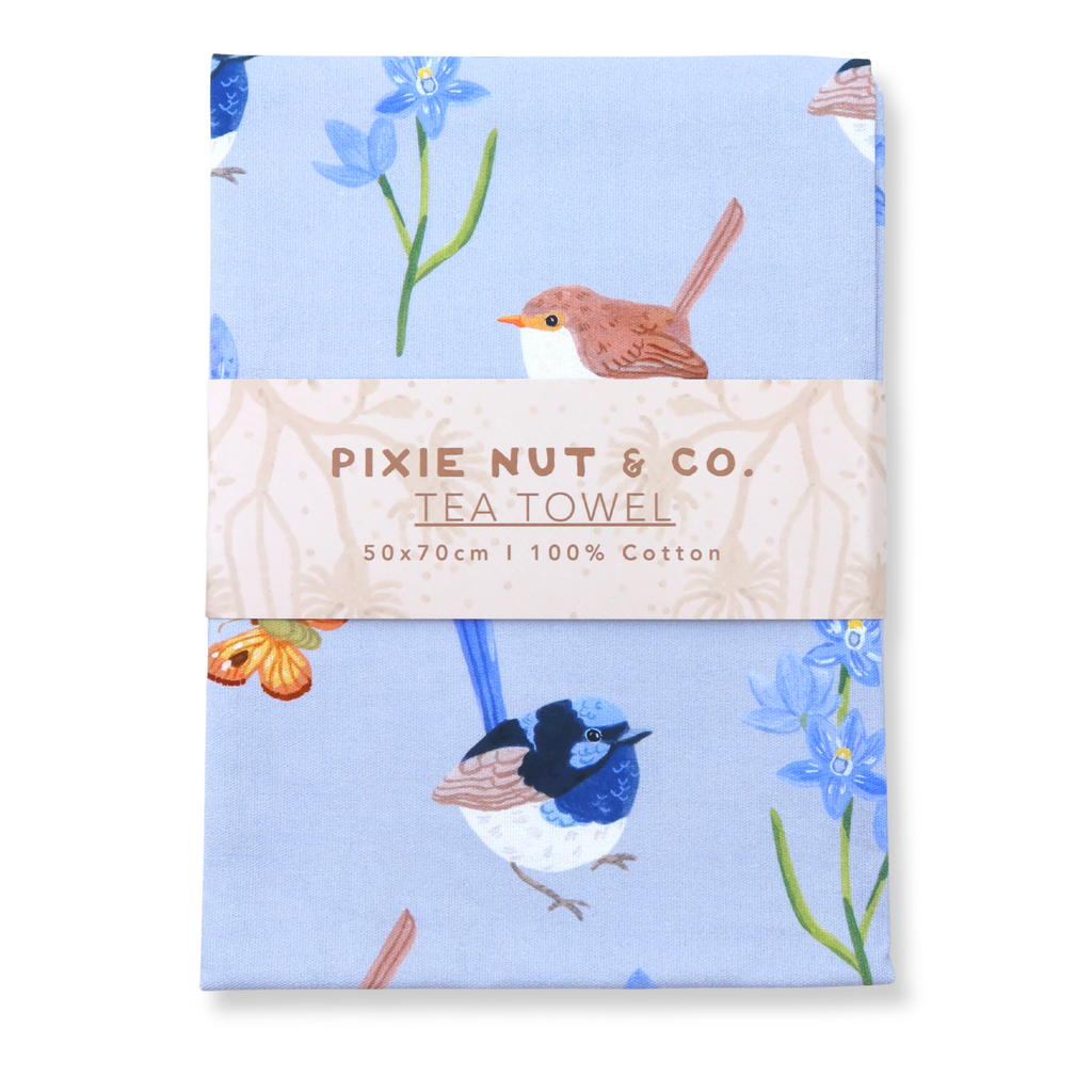 Australian Tea Towel - Fairy Wren