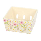Large Daisy & Duck Print Ceramic Berry Basket