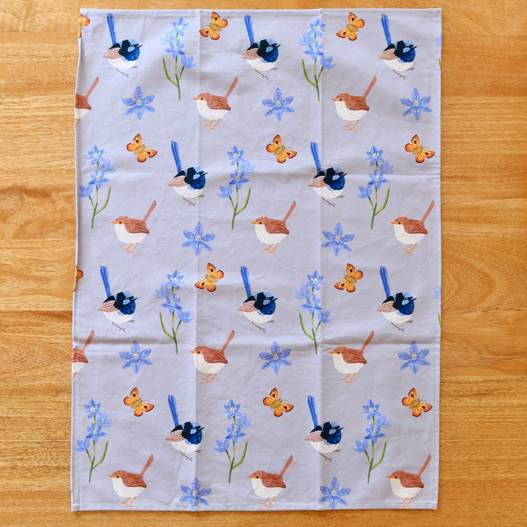 Australian Tea Towel - Fairy Wren