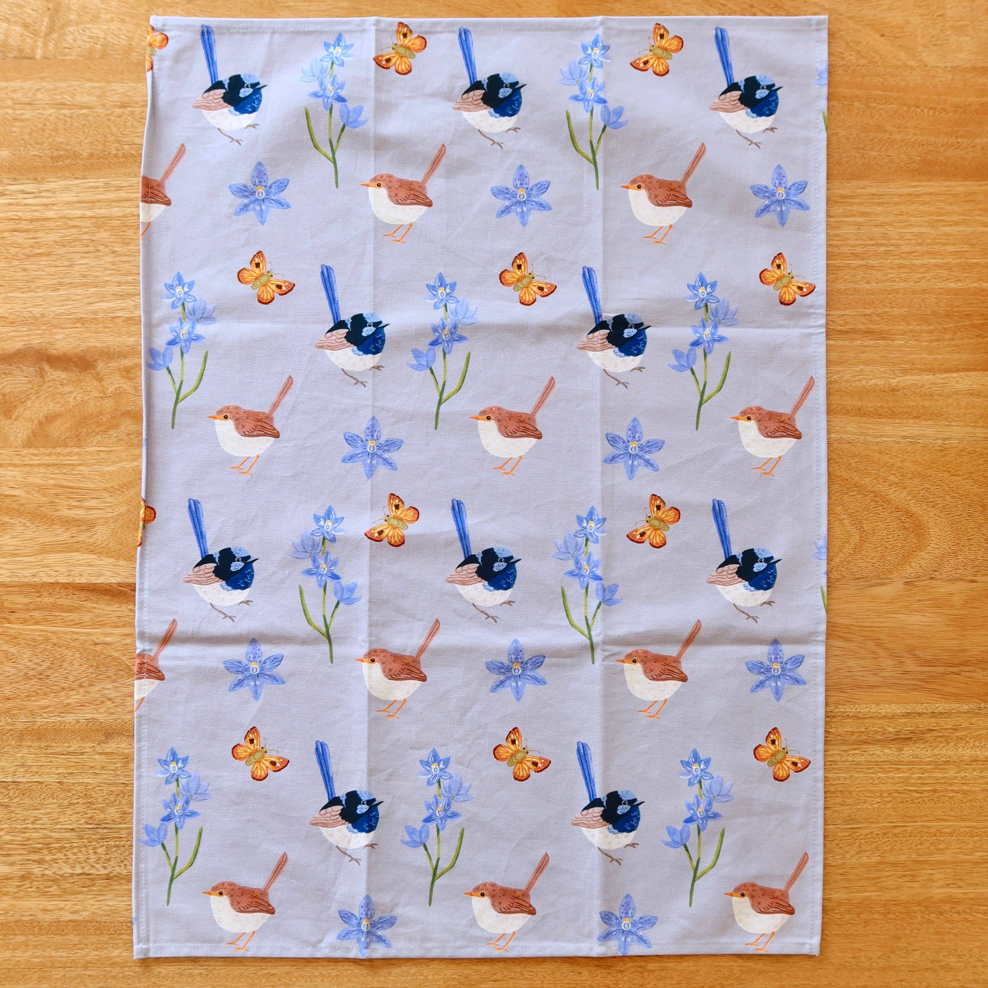 Australian Tea Towel - Fairy Wren